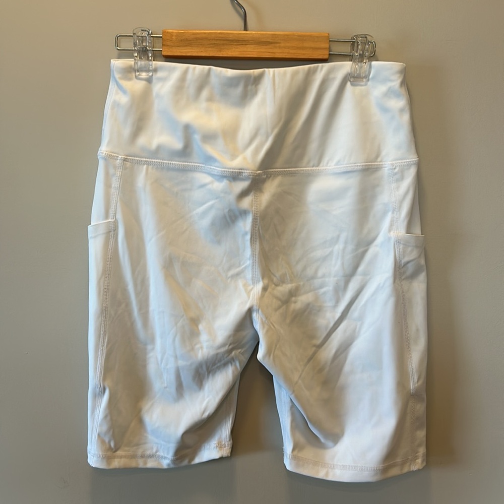 White Biker Shorts - Picture 6 of 7